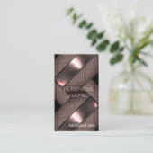 Rustikale Stahlhandelskarte 2 Visitenkarte (Stehend Vorderseite)