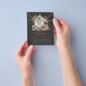 Rustikale Stall String Lights Bridal Dusche Einlad Flyer (Gruppe)