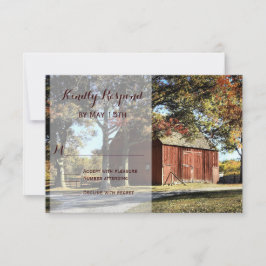 Rustikale Ställe und Bäume Land Hochzeiten RSVP Ka