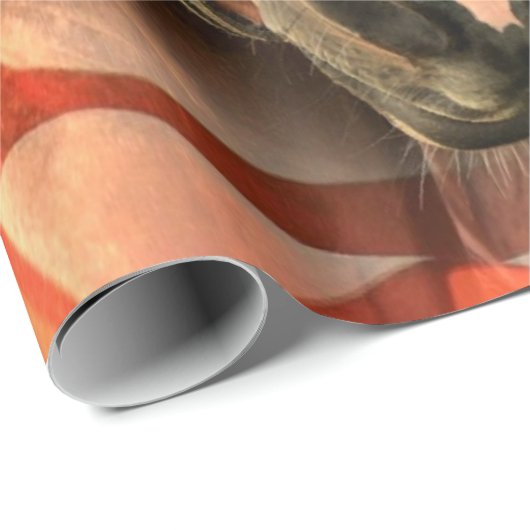 Rustikale Stallenflagge Geschenkpapier (Rolleneckpunkt)