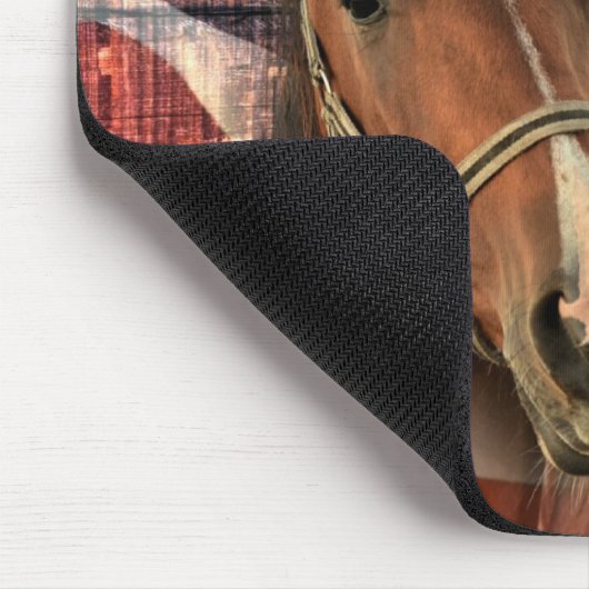 Rustikale Stallenflagge Mousepad (Ecke)