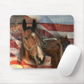 Rustikale Stallenflagge Mousepad (Mit Mouse)