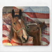 Rustikale Stallenflagge Mousepad (Vorne)