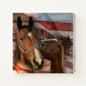 Rustikale Stallenflagge Notizblock (Rückseite)