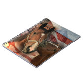 Rustikale Stallenflagge Notizblock (Linke Seite)