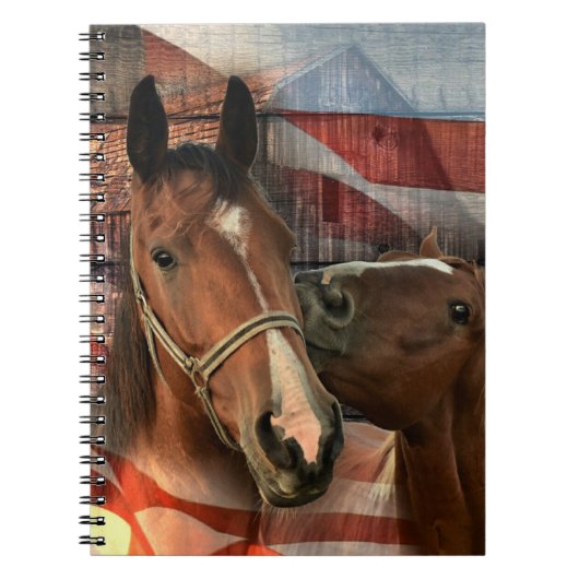 Rustikale Stallenflagge Notizblock (Vorderseite)