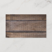 Rustikale Stallenflagge Visitenkarte (Rückseite)