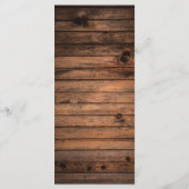 Rustikale Stallenholz-Streichelleuchten & Hochzeit Menükarte (Rückseite)