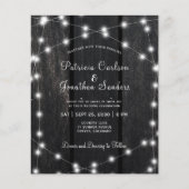 Rustikale Stallleuchten Einladung zur Hochzeit Flyer (Vorne)