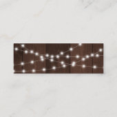 Rustikale Stallsonnenblumen Hochzeitswebsite UAWG Mini Visitenkarte (Rückseite)