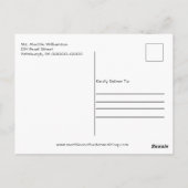 Rustikale Stallsonnenblütenleuchten-Partei Postkarte (Rückseite)