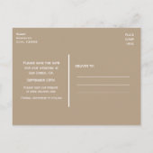 Rustikale Star-Leuchten Save the Date Postkarte (Rückseite)