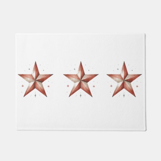 Rustikale Star-Themed Doormat Fußmatte (Vorderseite)