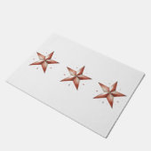 Rustikale Star-Themed Doormat Fußmatte (Schrägansicht)
