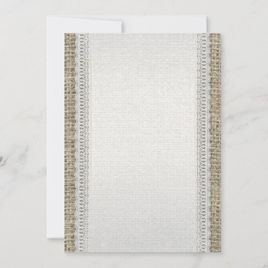 Rustikale Stars für Hochzeiten Einladung (Rückseite)