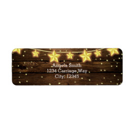 Rustikale Stars String Lights Wood Baby Dusche