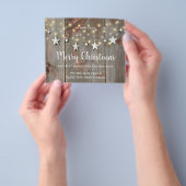 Rustikale Stars und Streichlichter auf Barnwood Flyer (Gruppe)
