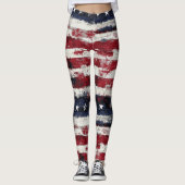 Rustikale Stars und Streifen Leggings (Vorderseite)
