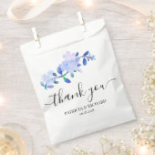 rustikale, staubblaue, aquarellartige Blumen & Blä Geschenktütchen (Ausgeschnitten)