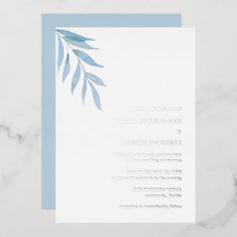 Rustikale Staubblaue Botanische Elegante Hochzeit