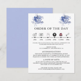 rustikale staubblaue Rosen und andere Blumen Begleitkarte