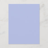 rustikale staubblaue Rosen und andere Blumen Begleitkarte (Rückseite)