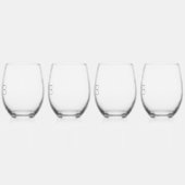 Rustikale Stechblüte Weinglas Ohne Stiel (Links)