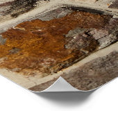 Rustikale Steinmauer, strukturierte Dekoration (Ecke)