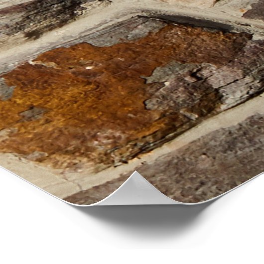 Rustikale Steinmauer, strukturierte Dekoration (Ecke)