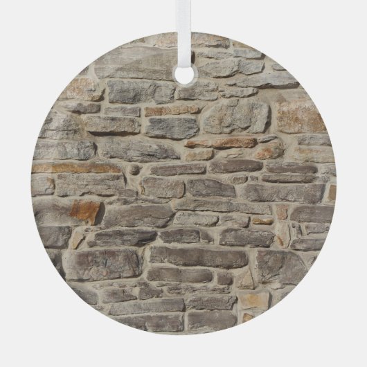 Rustikale Steinmauer, strukturierte Dekoration (Vorderseite)