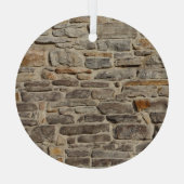 Rustikale Steinmauer, strukturierte Dekoration (Rückseite)