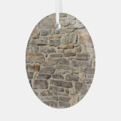 Rustikale Steinmauer, strukturierte Dekoration (Vorderseite links)