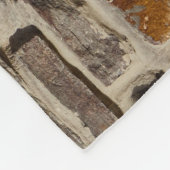 Rustikale Steinmauer, strukturierte Dekoration Fleecedecke (Ecke)