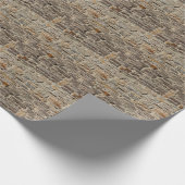 Rustikale Steinmauer, strukturierte Dekoration Geschenkpapier (Ecke)