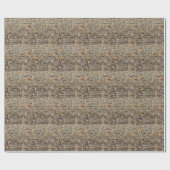 Rustikale Steinmauer, strukturierte Dekoration Geschenkpapier (Flach)