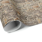 Rustikale Steinmauer, strukturierte Dekoration Geschenkpapier (Rolleneckpunkt)
