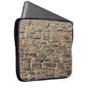 Rustikale Steinmauer, strukturierte Dekoration Laptopschutzhülle (Vorne Rechts)