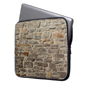 Rustikale Steinmauer, strukturierte Dekoration Laptopschutzhülle (Vorderseite Links)