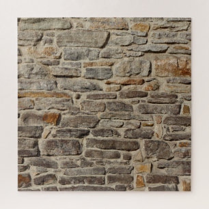 Rustikale Steinmauer, strukturierte Dekoration Puzzle