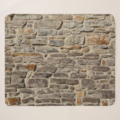 Rustikale Steinmauer, strukturierte Dekoration Sherpadecke (Vorderseite (Horizontal))