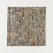 Rustikale Steinmauer, strukturierte Dekoration Wandteppich (Vorderseite (Horizontal))