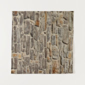 Rustikale Steinmauer, strukturierte Dekoration Wandteppich (Vorderseite (Horizontal))