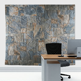 Rustikale Steinwand-Schiefer Artesia Grau mit Ader Wandteppich