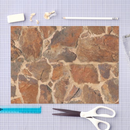 Rustikale Steinwand-Struktur-Geologie-Herzenswärme Seidenpapier (Handwerk)