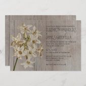 Rustikale Stephanotis Hochzeit Einladungen (Vorne/Hinten)