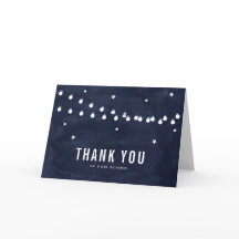 Rustikale Sternenleuchten - Danke Karte