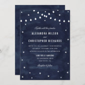 Rustikale Sternennachtsstimmung Einladung (Vorne/Hinten)