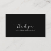 Rustikale Sternennachtswälder Danke Karte (Vorderseite)