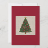 Rustikale Stickereien Grüntöne Weihnachten (Rückseite)