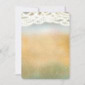 Rustikale Sticks & String Lights Hochzeitskarte Einladung (Rückseite)